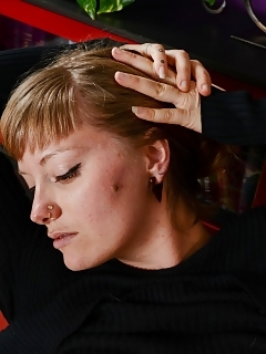 Vella Hairy Pussy Spreading With Big Tits