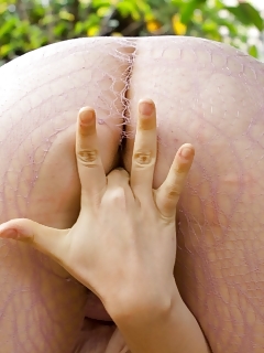 Nora Catsuit Hairy Pussy