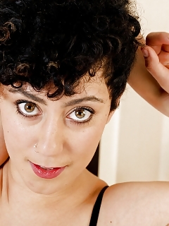 Sol Revealing Hairy Pussy